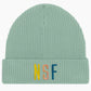 Never Strays Far NSF Earthy Embroidery Beanie